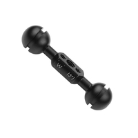 Barre d'extension à double connexion à billes usinée CNC en acier inoxydable, vente directe fabricant, pour bras articulés