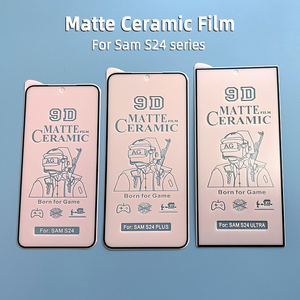 ฟิล์มเซรามิกแบบด้าน 9D คุณภาพสูง ป้องกันหน้าจอเต็มจอ สำหรับ iPhone 15 Pro Max และ Samsung S24 S25 - Product Image 4