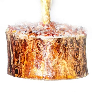 หินคาร์เนเลียนพลอยสีเหลืองรูปต้นไม้ที่มีชีวิตประดับด้วยศิลปะพลังงานแสงอาทิตย์รูปปั้นบอนไซคริสตัลบำบัดตามหลักฮวงจุ้ยของขวัญแกะสลัก - Product Image 3