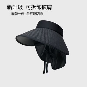 Casquette à visière kaki avec protection du cou, bord extra large, pare-soleil respirant pour femmes, utilisation en extérieur en été - Product Image 4