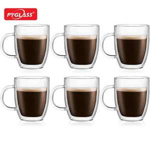 Tasse à café Pyglass (lot de 6) et verres isothermes à <span class=keywords><strong>double</strong></span> <span class=keywords><strong>paroi</strong></span> <span class=keywords><strong>Bodum</strong></span> Pavina (lot de 6) - Product Image 1