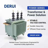Transformateur de distribution toroïdal immergé dans l'huile 110kV 115kV 132kV 100kVA 200kVA, trois phases 50/60Hz, bobinage aluminium/cuivre haute performance