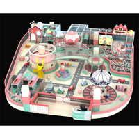 Petit équipement de jeux d'intérieur pour enfants, forteresse ludique avec piscine à balles et toboggan pour garderies et salles de jeux à domicile