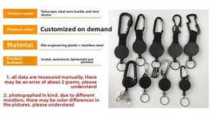 Porte-clés personnalisé élégant et sécurisé avec logo, pour usage extérieur, doté d'un design télescopique et d'une fonction antivol - Product Image 3