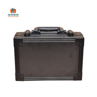 Casing Kotak Peralatan Penyimpanan Kedap Air CD Aluminium Awet Hitam