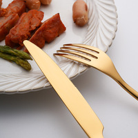 Ensemble de couverts en acier inoxydable 304 de haute qualité pour restaurant de mariage