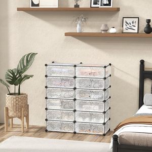New Design 2 Row 6-Layer Dustproof Metal <b>Shoe</b> <b>Rack</b> with Large Capacity for 20-28 Pairs <b>Shoes</b> Bags Modern Entryway Bedroom Stand - Product Image 4