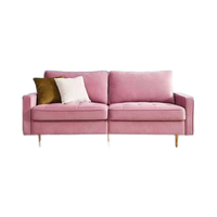 Tissu d'ameublement en velours pelucheux tricoté de qualité supérieure, écologique, imperméable, ignifuge, extensible, occultant, uni, teint
