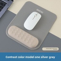 Tapis de souris avec protection du poignet, support ergonomique pour le poignet, sangle antidérapante en mousse à mémoire de forme, support pour le poignet, tapis de souris pour ordinateur