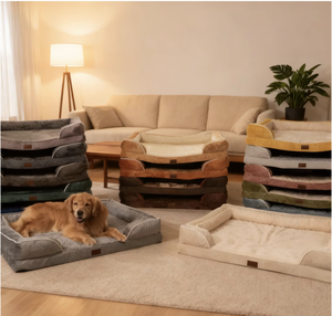 Luxuriöses, Superweiches und Bequemes Winter-Haustierbett mit Abnehmbarem Samtbezug, Rutschfestes Orthopädisches Hunde- & Katzensofa - Product Image 6