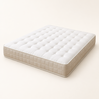 Matelas de luxe hybride artisanal en coton, lin, cachemire, poils de chameau et crin de cheval, ressorts ensachés, sans colle, qualité supérieure belge