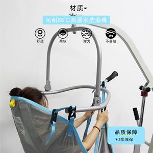 Machine de transfert électrique pour personnes âgées alitées avec sangle de soins spéciaux en acier allié et polyester, 18 pouces, gris spatial - Product Image 1