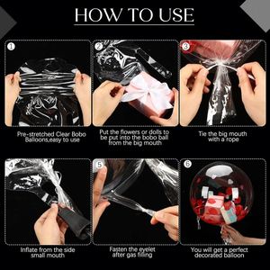 بالونات بوبو شفافة بفتحة واسعة لعيد الحب وأعياد الميلاد وحفلات الزفاف والمناسبات الأخرى - Product Image 3