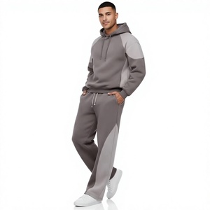 Chándal con Capucha para Hombre Long Mission, Negro y Gris, Manga Larga, Estilo Casual, Transpirable, Corte Regular, 100% Algodón, Invierno - Product Image 3