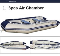 Bateaux pneumatiques de combat rapides 2-9 places avec plancher en aluminium, annexe portable pliable, ponton étanche soudé, pour la pêche en mer et le surf en PVC 6
