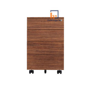 Meuble de rangement mobile classique en acier avec serrure et 3 tiroirs pour atelier moderne - Product Image 1