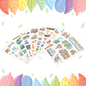 Ychon Kids Cars and Trucks <strong>Stickers</strong> Party Supplies Pack Vehicle <strong>Stickers</strong> for Kids with Cars Fire Trucks Construction <strong>Buses</strong> - Product Image 2