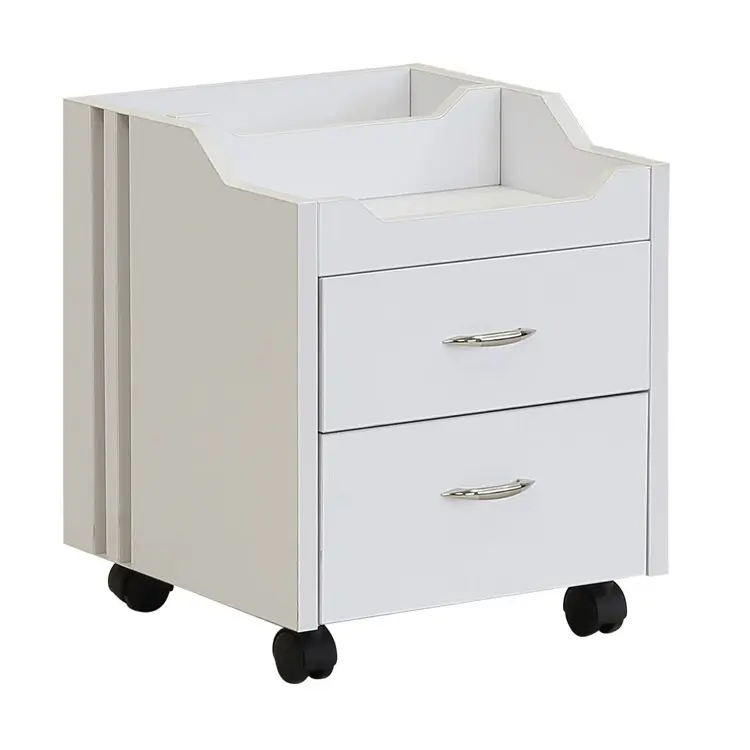 Nuova moda moderna in legno bianco durevole parrucchiere trolley beauty trolley