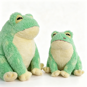 Sac à dos en peluche grenouille verte personnalisé, design assis, rembourrage en coton PP, taille 51cm-99cm - Product Image 4