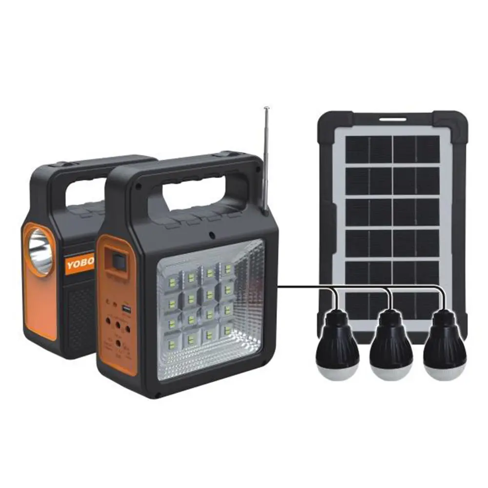 Mini chargeur de centrale électrique portable système d'éclairage solaire extérieur