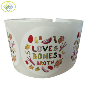 <span class=keywords><strong>Logo</strong></span> Sticker Tùy Chỉnh In Cuộn Nhựa Không Thấm Nước Tổng Hợp Giấy Dính Vinyl Vòng Tròn Sticker - Product Image 5