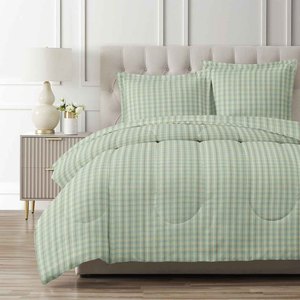 고중량 그레이 폴리에스터 성인용 침대보 프린트 베개 커버 고품질 3피스 침구 이불 세트 - Product Image 2