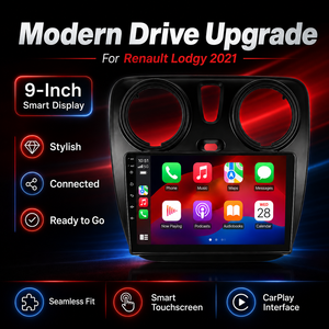 Pour <span class=keywords><strong>Renault</strong></span> Lodgy 2021 Écran Lecteur DVD Radio 9 Pouces Carplay Audio Caméra Arrière Compatible Numérique USB OEM Contrôle Tactile <span class=keywords><strong>Antenne</strong></span> - Product Image 1