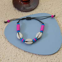 Bracelet en coquillages de cauris perlés faits main, coloré et personnalisable, avec cordon réglable, style bohème, bijoux de plage pour femmes et filles, vente en gros