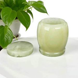 หินปูนหินอ่อนสีน้ำตาลอมเหลืองธรรมชาติอุปกรณ์งานศพคุณภาพสูง - Product Image 5