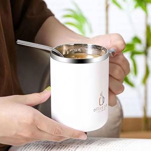 แก้วนมสแตนเลสแบบมีฝาปิด สำหรับใช้ในบ้าน/สำนักงาน/แก้วกาแฟ - Product Image 3