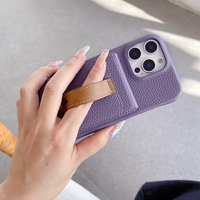 Funda de Cuero Multifuncional para Teléfono Móvil con Cartera para Mujer, Nuevo Diseño, Fundas para iPhone 11 12 13 14 15 16 17Promax