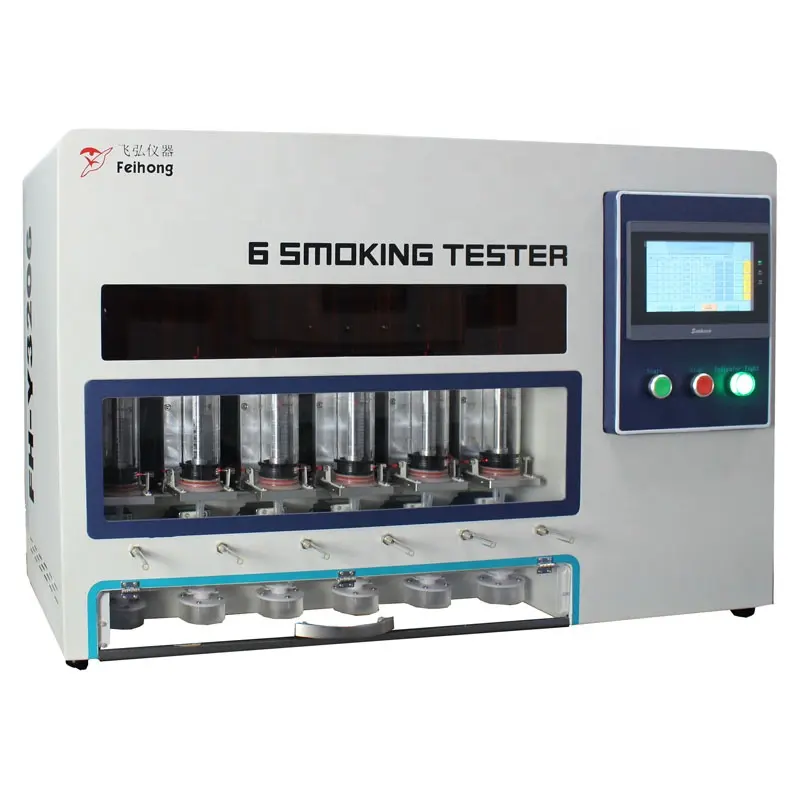 6 istasyon atomizer emme makinesi puf tester sigara test ekipmanı