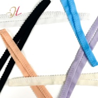 Shantou Hualiu Élastique Usine Personnalisé En Gros Nylon Pli Sur Mezzanine Binaire Étoile Picot Bord Élastique Bande