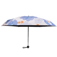 Parapluie manuel anti-UV pour femme, toutes saisons, petit, portable, ultra-léger, capsule, cinq plis, 6 baleines, cadeau d'affaires