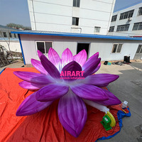 Artair Gonfler Usine Personnaliser Fleurs Gonflables, Fleur De Lotus Gonflable Géante, Fleur Gonflable De Lotus De Couleur Pourpre