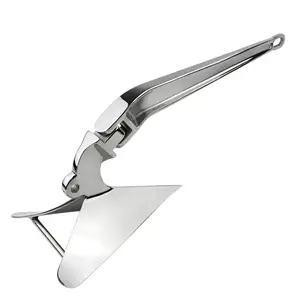 Boat Accessories Marine Hardware 316 Stainless Steel Docking Plough Anchor Mirror Polished Plow Style Boat Anchor