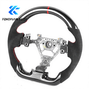 พวงมาลัยรถยนต์อัลคันทาร่าคาร์บอนไฟเบอร์ฟอร์จ สำหรับนิสสัน 370z 350z นิสโม แม็กซิมา จู๊ค พร้อมแป้นเปลี่ยนเกียร์ อินฟินิตี้ G37 QX70 Q60 - Product Image 4