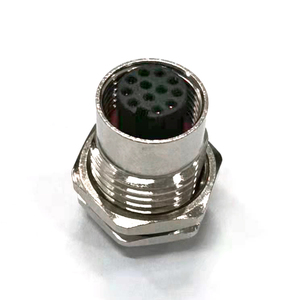 M12 3 4 5 8 12 broches A B Dcode câble étanche mâle/femelle IP67 /68 panneau de signal en ligne moulé avec connecteur M12 - Product Image 1