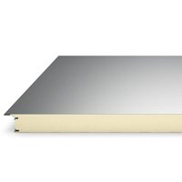 Panneau mural extérieur en acier sandwich moderne pour toiture EPS XPS PIR avec isolation thermique en mousse PU, résistant à l'eau et au feu