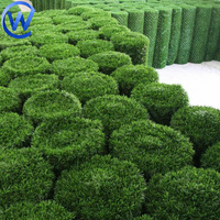 Clôture en gazon artificiel résistant aux UV, haie artificielle, toile de fond en gazon, feuilles de gazon, clôture en fil métallique, mur en gazon vert, clôture extérieure, 5 mètres de long