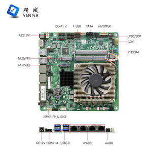 Mini ITX Motherboard H270 I7 6920HQ 7300HQ HD LVDS EDP DDR4 SATA3.0 <b>SSD</b> 4 LAN Integrated Graphics New Kiosk POS Industrial Mini - Product Image 6