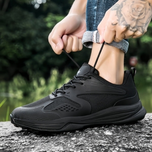 <span class=keywords><strong>Zapatillas</strong></span> Retro con Plataforma Gruesa para Hombre, Diseño de Estrella Brillante en Cuero, con Cordones, Ligeras, Calzado Casual - Product Image 6