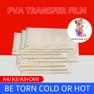 فيلم نقل مياه PVA قابل للتنقيب من مادة pva بدون فراغات لنقل الحيوانات الأليفة ، نقل حراري فارغ قائم على الماء لتيشيرت - Product Image 3