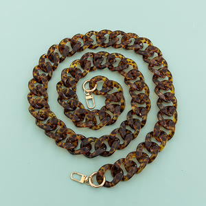 Cadena de Bolso de Mano de Acrílico con Diseño de Leopardo Vintage, Asa Intercambiable, Cadena de Plástico para Bolso de Hombro - Product Image 5