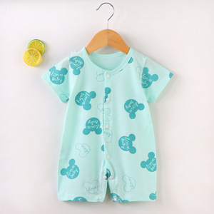 <span class=keywords><strong>Abbigliamento</strong></span> Estivo per Neonati Tutina in Cotone a Maniche Corte Sottile Lavorata a Maglia Casual Fornitura ODM Tutina Stampata per Bambini <span class=keywords><strong>3</strong></span>-<span class=keywords><strong>6</strong></span> <span class=keywords><strong>Mesi</strong></span> - Product Image 5