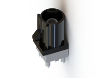 Conector RF HRB FAKRA, Sistema de Conectividad de Datos, Conector de Cable a Placa, 1 Posición, Señal Horizontal Blindada