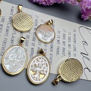 Ciondoli e Charms Personalizzati all'Ingrosso in Madreperla Naturale con Colomba della Pace, Vergine Maria, Guadalupe e <span class=keywords><strong>Angelo</strong></span> per Creazione di <span class=keywords><strong>Gioielli</strong></span> - Product Image 2