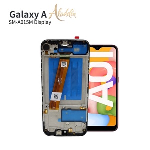 Venta al mayor de LCD de teléfono móvil para SamsungA01 A015m piezas de marco de ensamblaje con Paquete de Servicio Oficial - Product Image 2