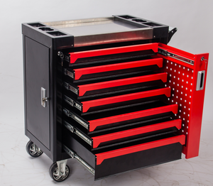 7 Drawers Rolling Tool Box Cabinet Chest Storage With Wheels And Stainless Steel Top For Tool Storage