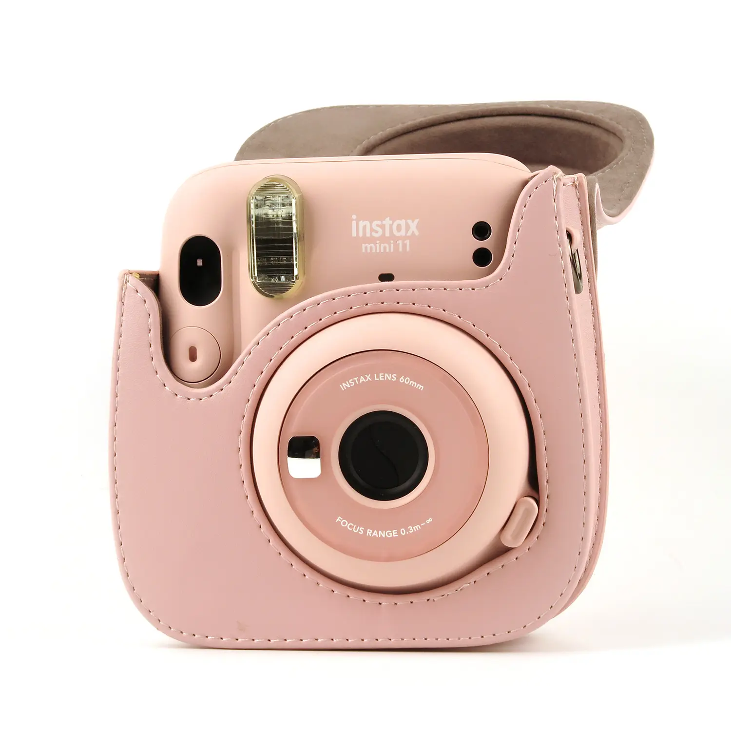 Instant Camera Case Compatible with Instax Mini 11 PU Leather Bag with Pocket and Adjustable Shoulder Strap